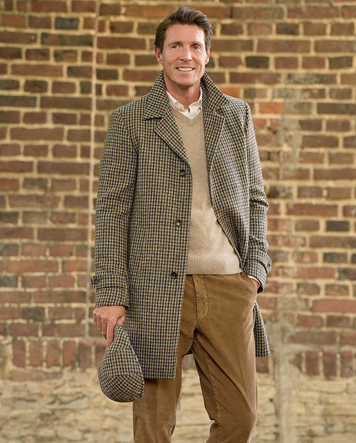 Billy herrefrakke Harris Tweed, houndstooth mønster