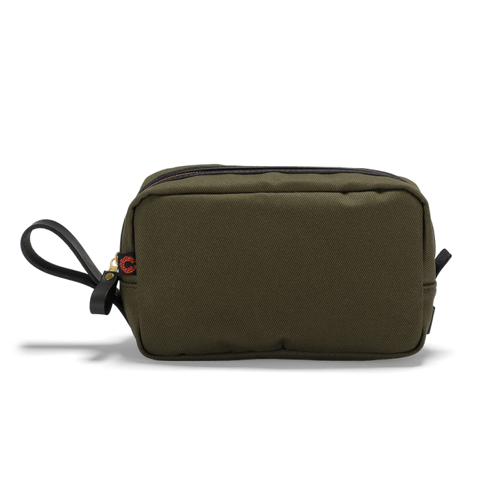 CROOTS British Twill Wash Bag, olivengrøn