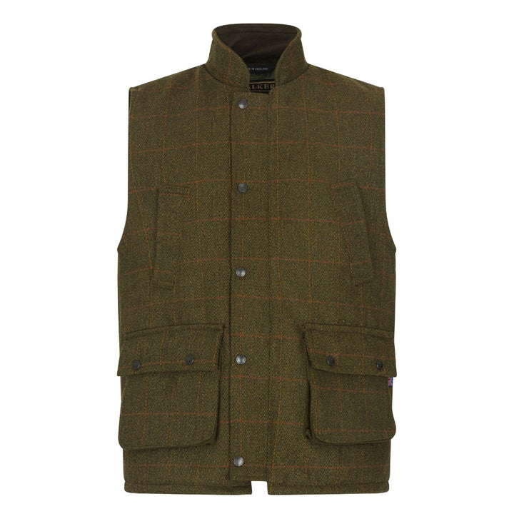 Barrington Tweed Country Waistcoat, vest, mørk grøn