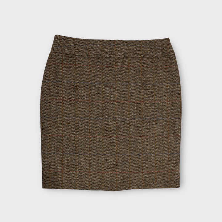 Pencil Skirt nederdel Harris Tweed, light green