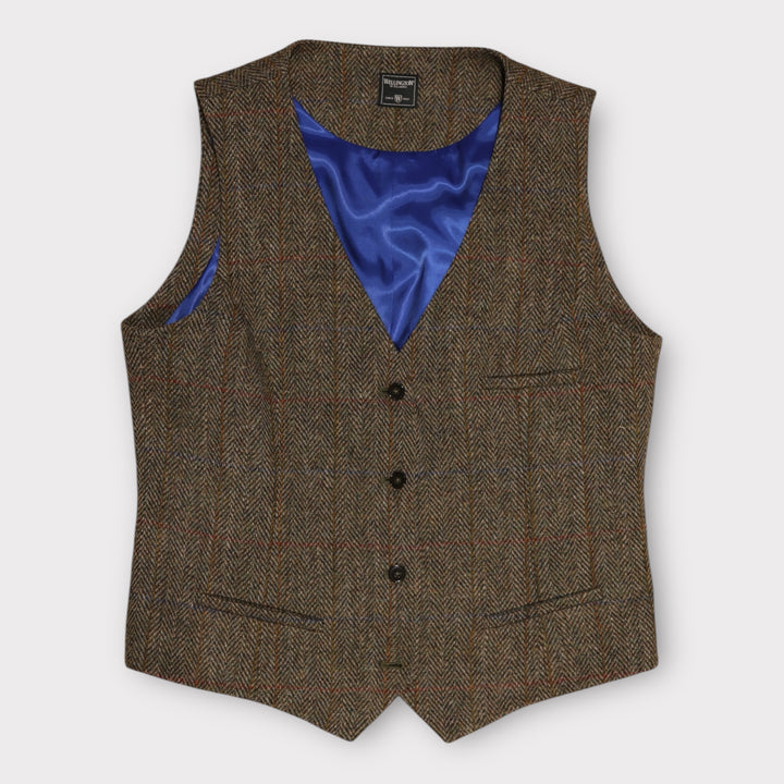 Lea tweed vest, Harris Tweed, light green