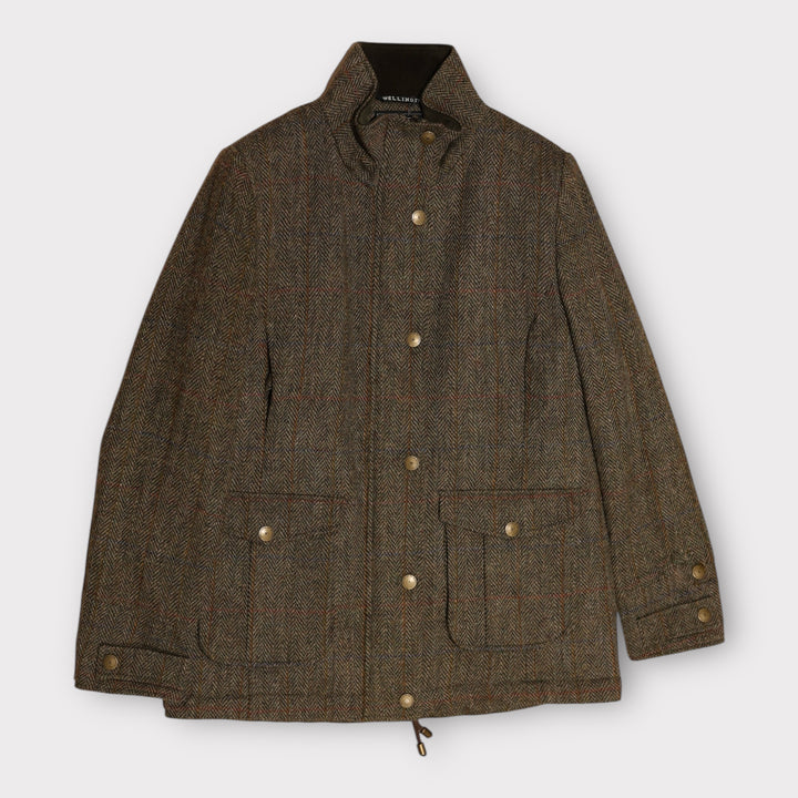 Bailey Field Coat dame, Harris Tweed, light green