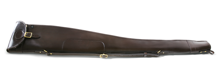 CROOTS Malton Shotgun Slip zip/flap, saddellæder, dark havana