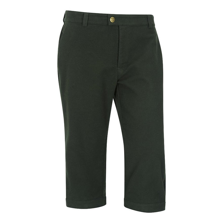 Moleskin breeks/knickers knæbukser med stretch, mørkegrøn