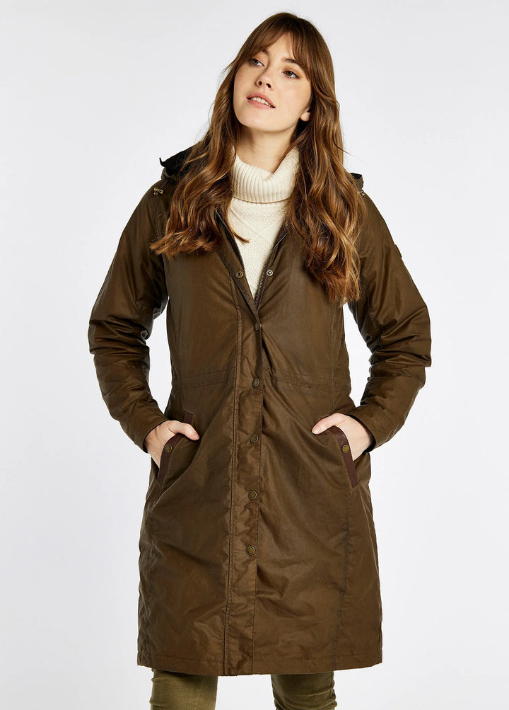 Redington Ladies Waxed Jacket PRIMALOFT foret, ginger brun