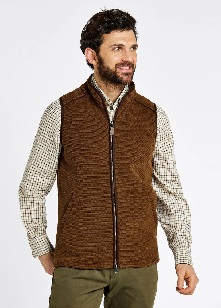 Lifford Fleece Gilet, Walnut