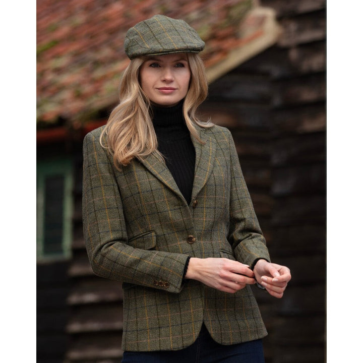 Mayland ladies hacking jacket, tweed, navy stripe